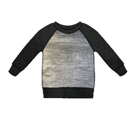 Medium Grey Linen Raglan