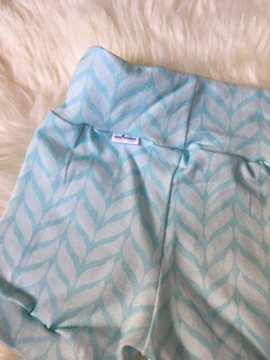 Mint Leaves Harem Shorts, Grow-With-Me