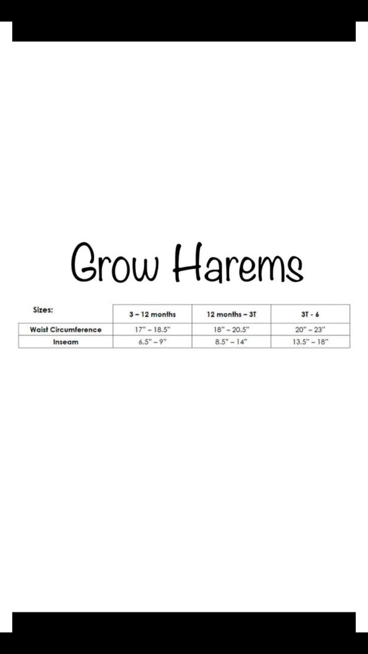 Aztec Harem Shorts, Grow-With-Me