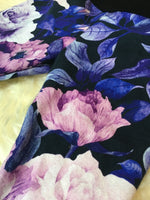 Purple Floral leggings