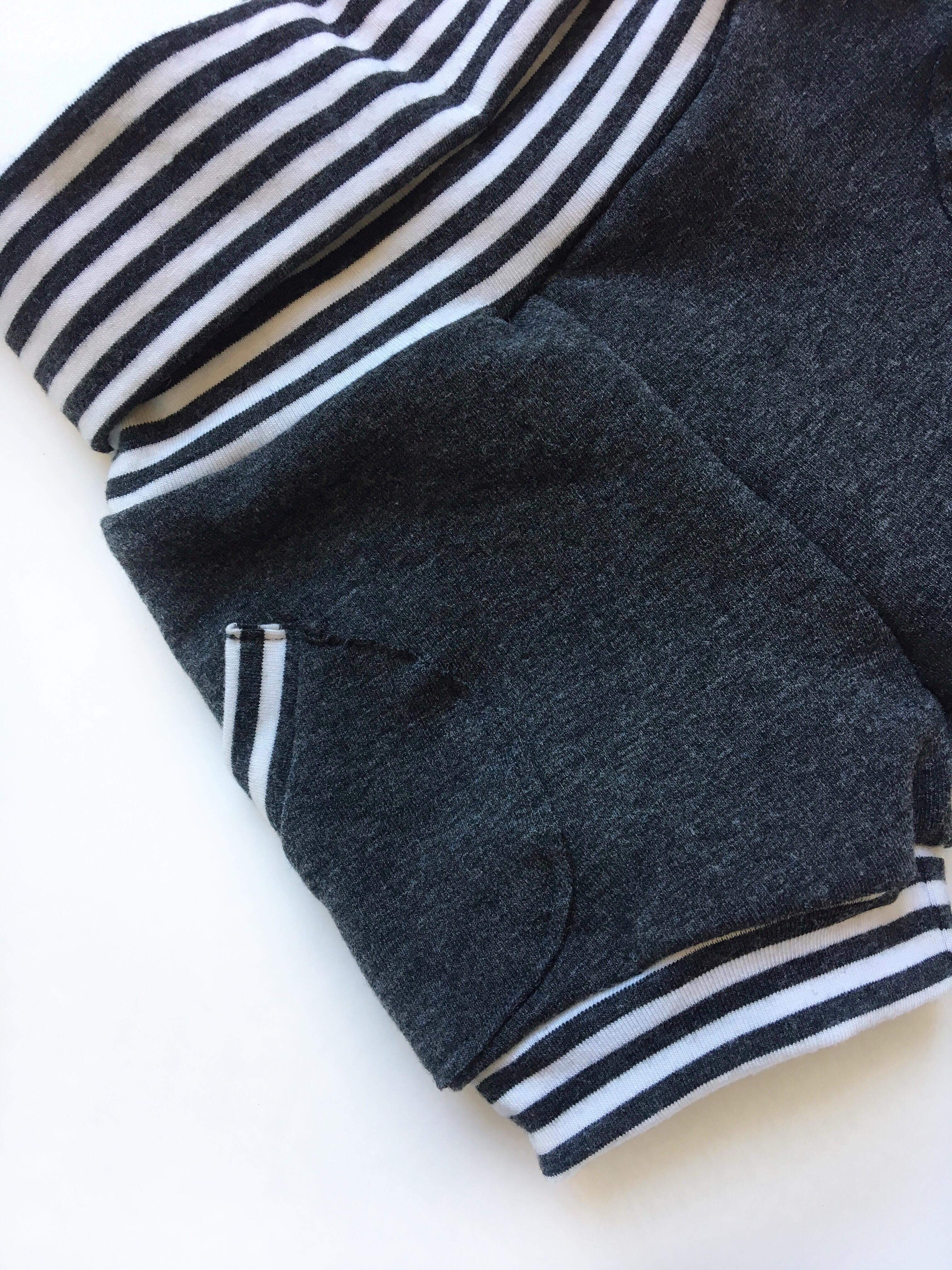 Charcoal Harem Shorts, Grow-With-Me