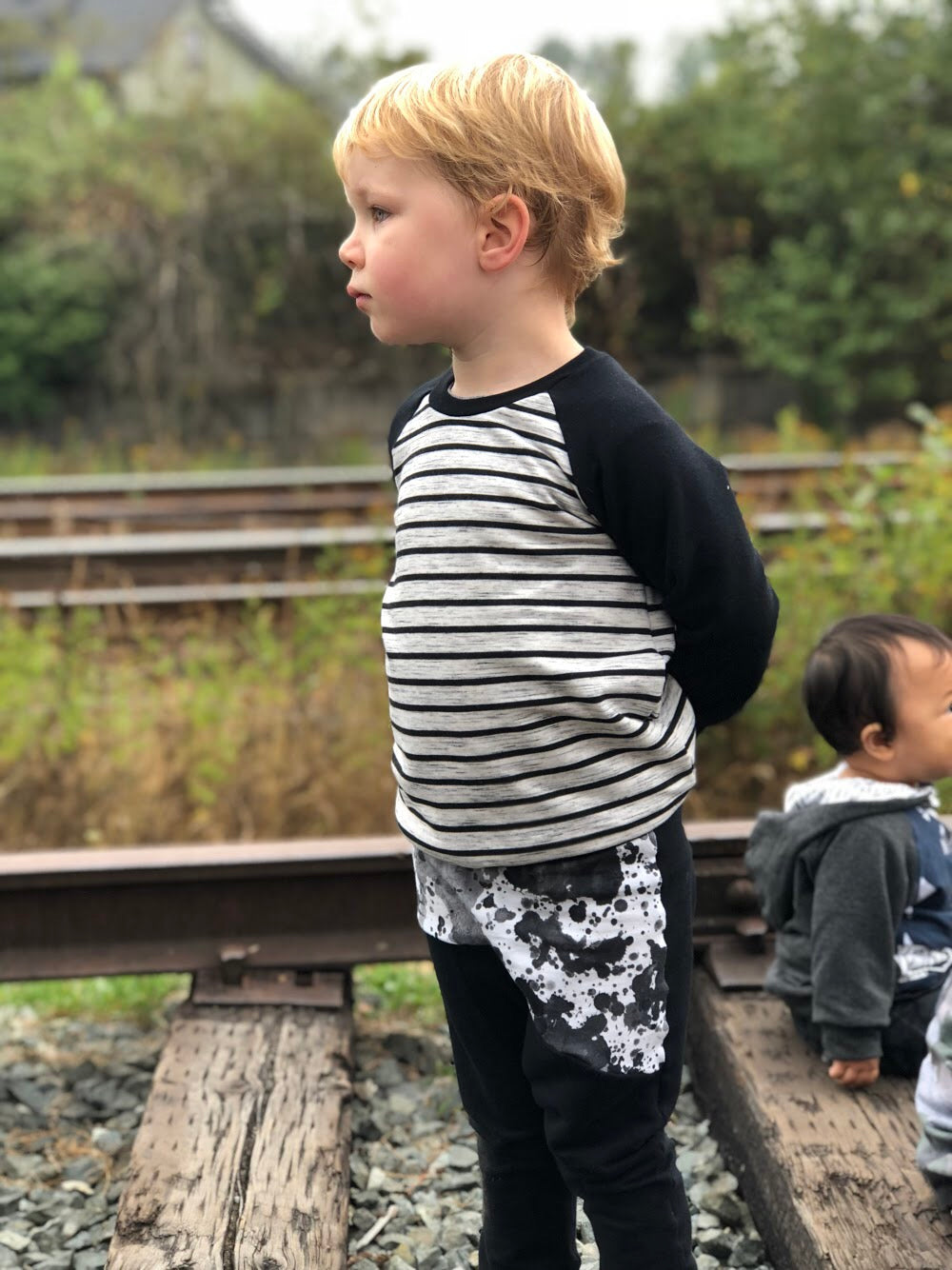 Marled Stripe Raglan