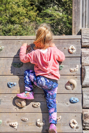 Purple Floral leggings