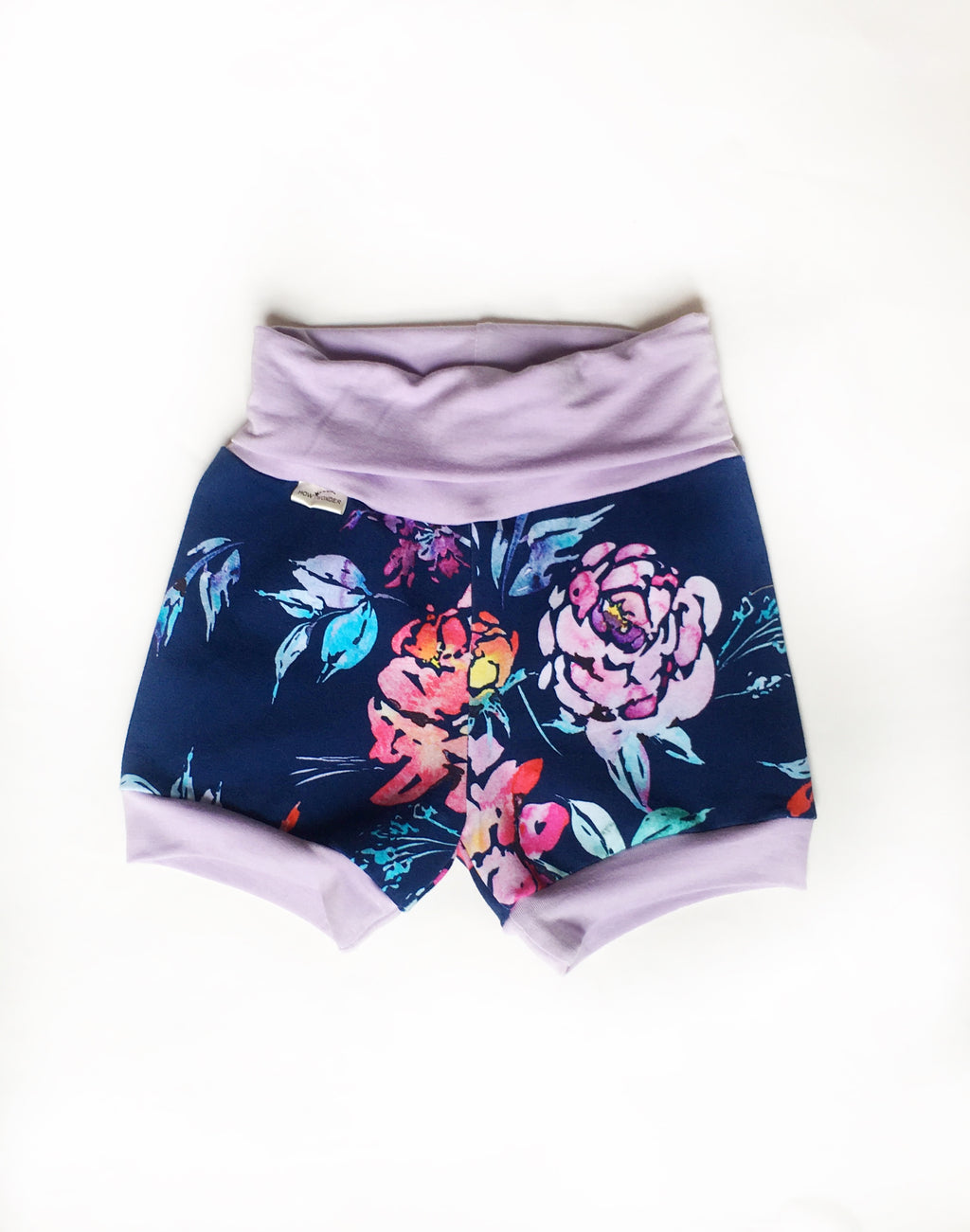 Navy Floral Shorts