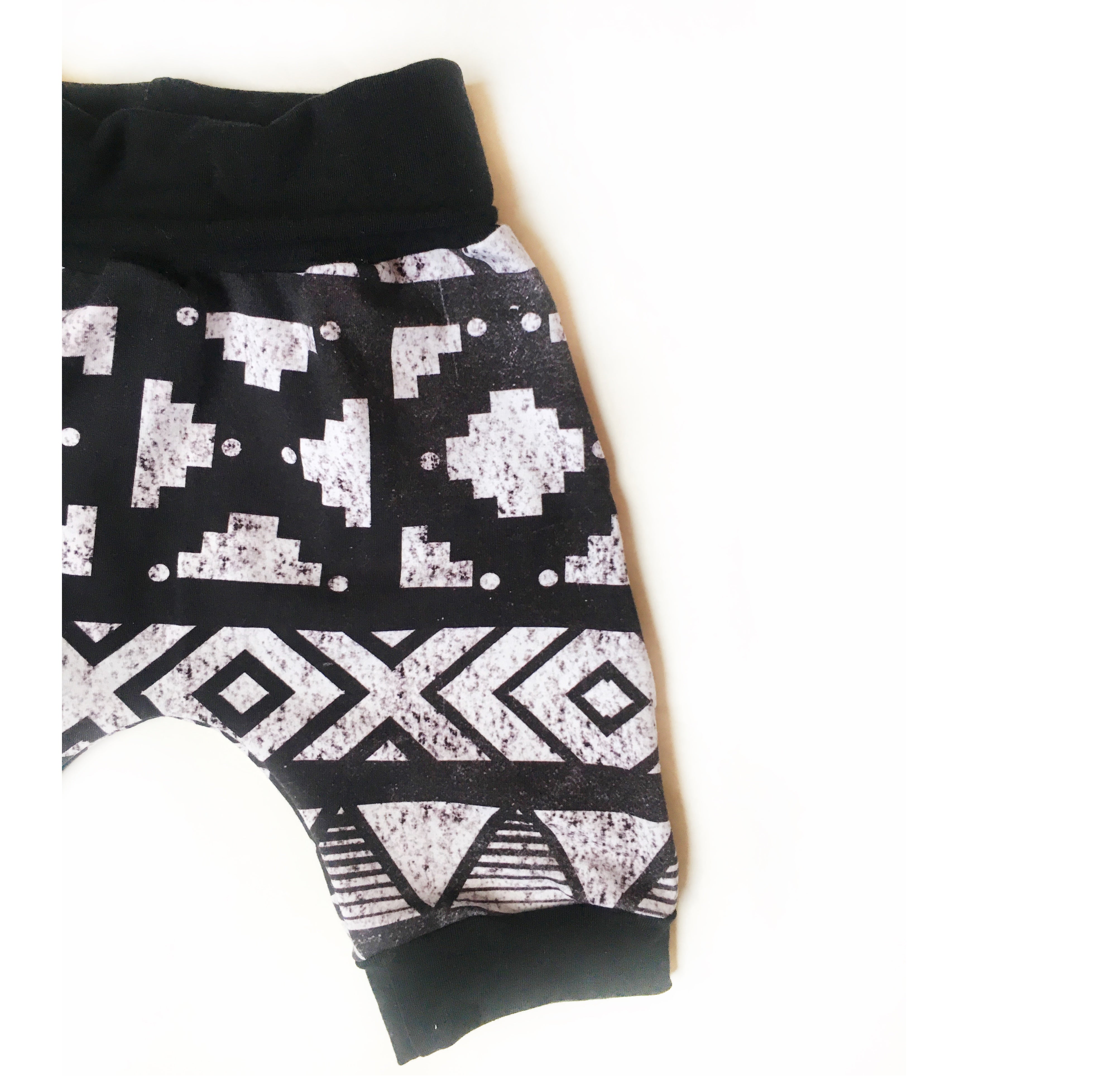 Aztec Harem Shorts, Grow-With-Me