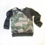 Distressed Camo Raglan