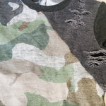Distressed Camo Raglan