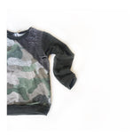 Distressed Camo Raglan