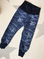 Faux Distressed Denim Leggings