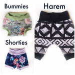 Summer Floral Harem Shorts, Grow-With-Me