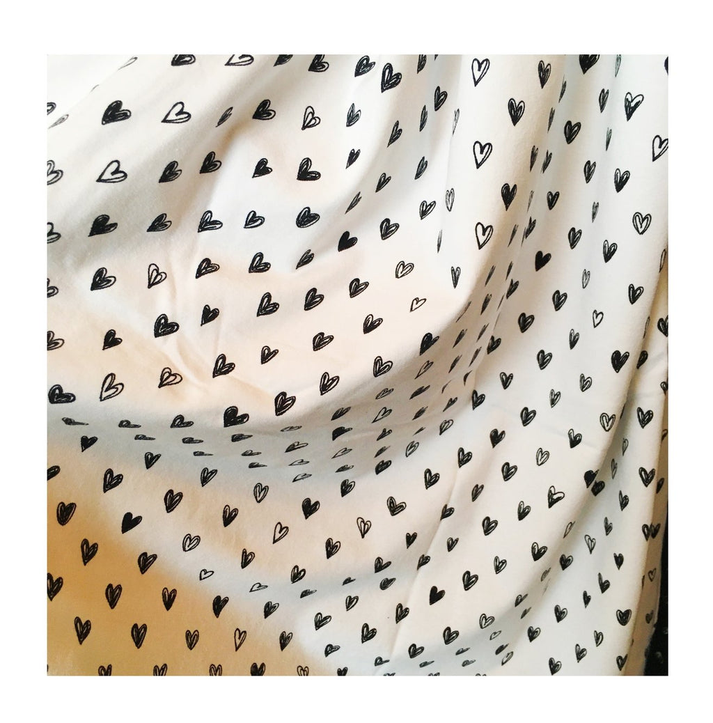Scrib hearts Set - Leggings & Knot hat