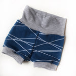 Navy Line Work Shorts